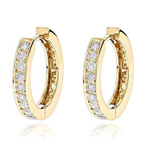 celine earring gold|14k gold designer earrings.